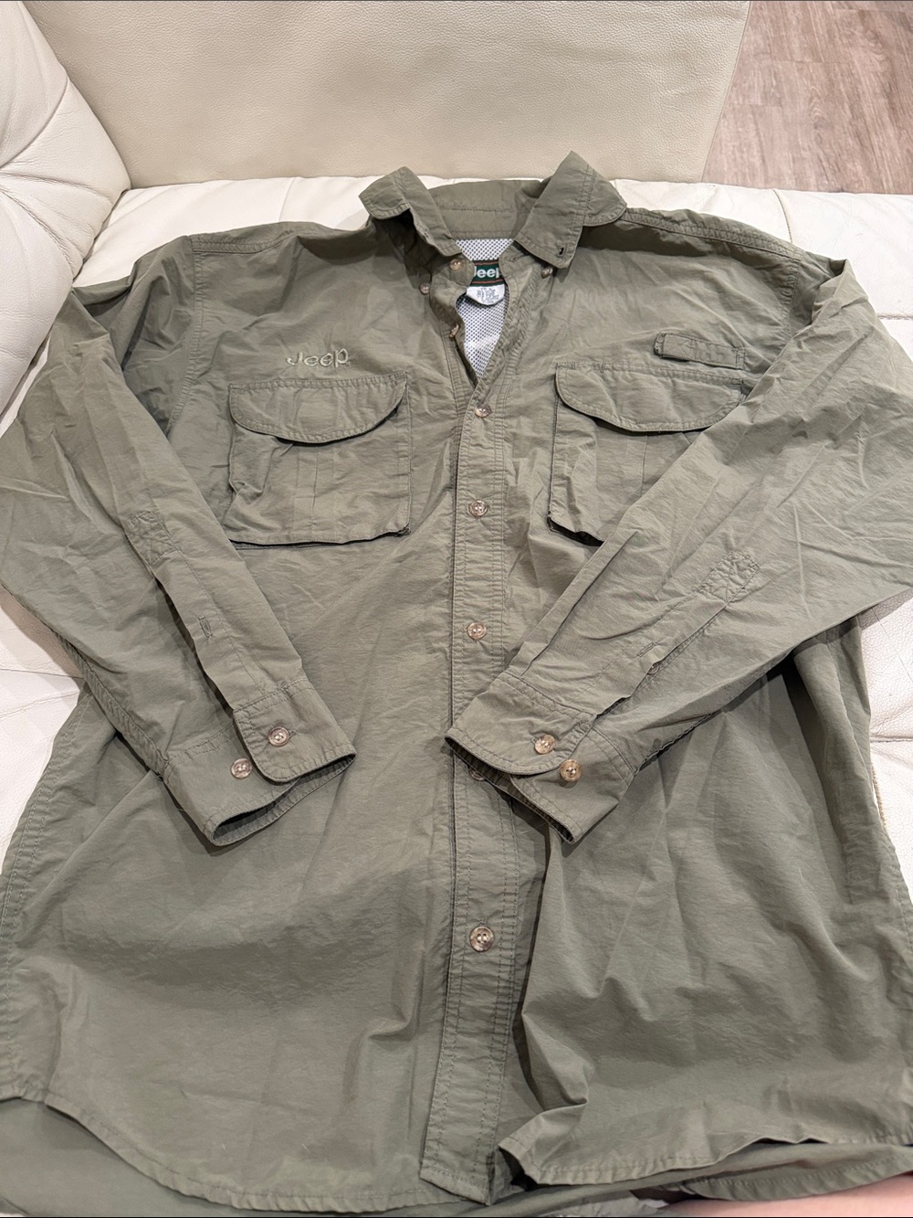 Jeep Military-Style Field Jacket in Olive